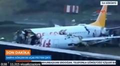 Turchia: aereo finisce fuori pista a Istanbul e si spezza in tre parti