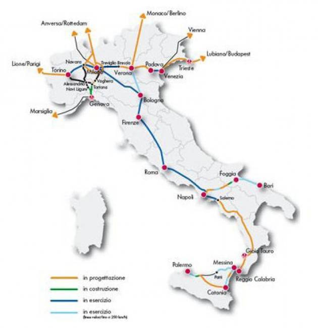 CHIUSA LA TRATTA FERROVIARIA MILANO-BOLOGNA 