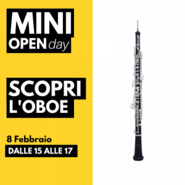 Domani pomeriggio al Civico Istituto Musicale un mini open day dedicato all'oboe