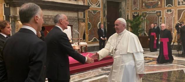 Capo della Polizia in udienza speciale da Papa Francesco