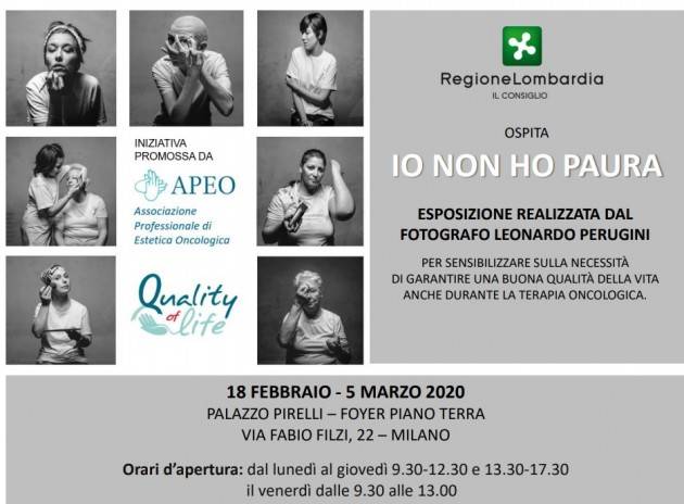 Lombardia ‘Io non ho paura’: inaugurata a Palazzo Pirelli la mostra fotografica dedicata alla storia di donne che lottano ogni giorno contro il cancro