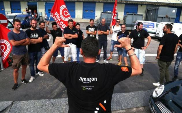 Cgil Lombardia Scioperano (a sorpresa) i lavoratori della filiera Amazon