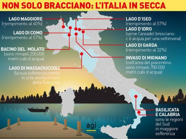 Crisi idrica in Italia, Anbi: preoccupazione crescente e anomalie meteo