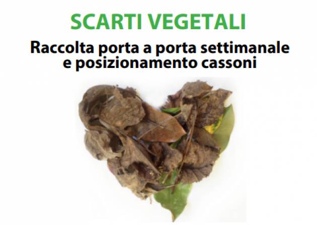 Cremona, da lunedì 2 marzo riprende la raccolta settimanale degli scarti vegetali