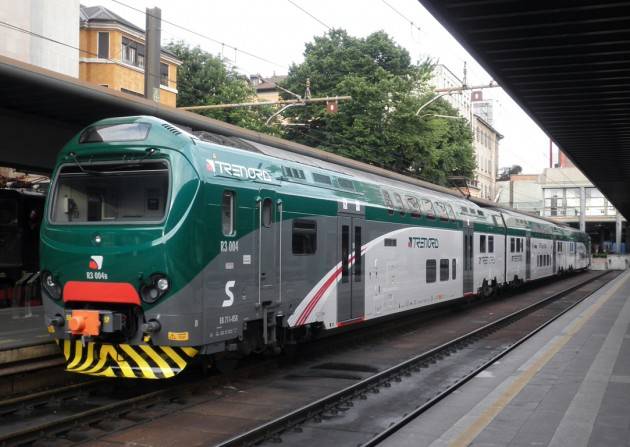 Coronavirus TRENORD: VIAGGIATORI IN CALO DELL’85%. DA LUNEDÌ IN LOMBARDIA 1300 TRENI AL GIORNO