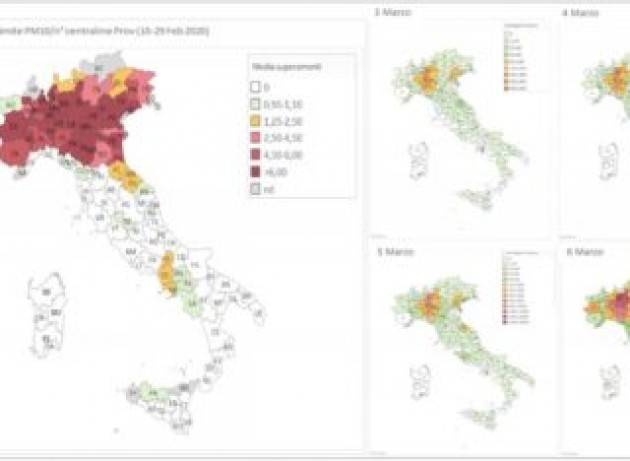 L’inquinamento atmosferico accelera la diffusione del CORONAVIRUS: il caso Pianura Padana