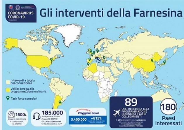 VOLI SPECIALI PER IL RIENTRO DEI CONNAZIONALI