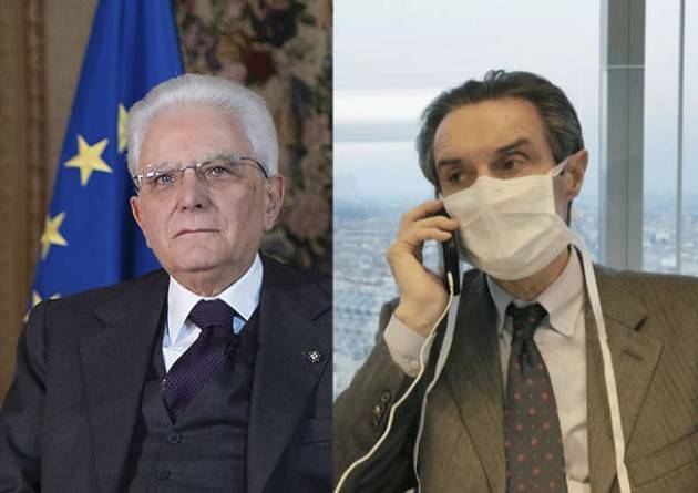 MATTARELLA TELEFONA AL GOVERNATORE FONTANA: VICINANZA E SOLIDARIETÀ ALLA LOMBARDIA