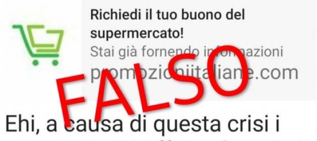 La truffa del buono del supermercato
