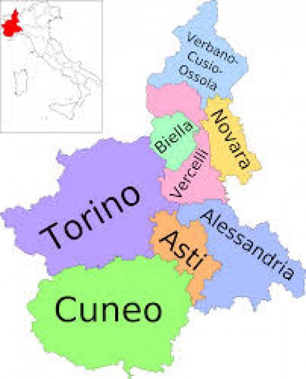 In Piemonte quasi 9 mila contagI