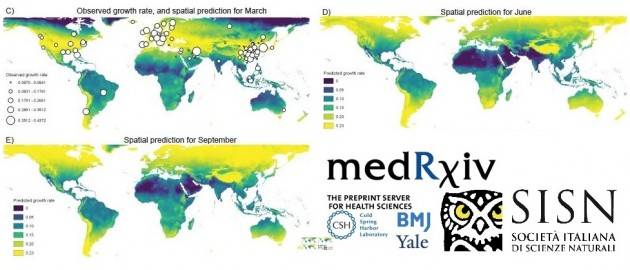 Le dinamiche spazio temporali del coronavirus.