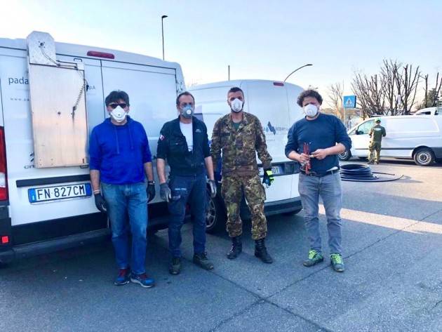 Inaugurata Una casa dell’acqua per militari, protezione civile e sanitari cubani dell’ospedale da campo di Crema da Padania Acque