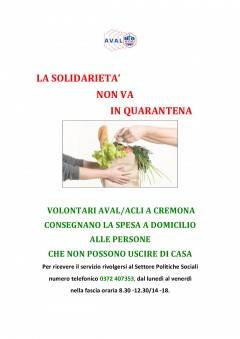 Acli. La solidarietà non va in quarantena