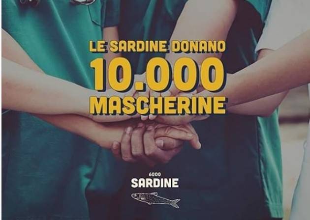 Sardine donano 10mila mascherine.