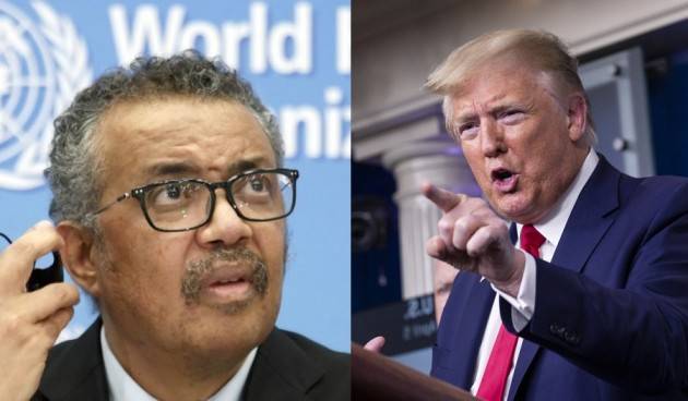 Trump e l’Oms: ''Non si tagliano i fondi ai pompieri nel bel mezzo di un incendio''