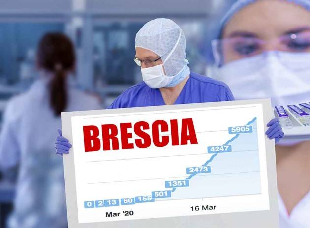 Mappa del contagio a Brescia e provincia