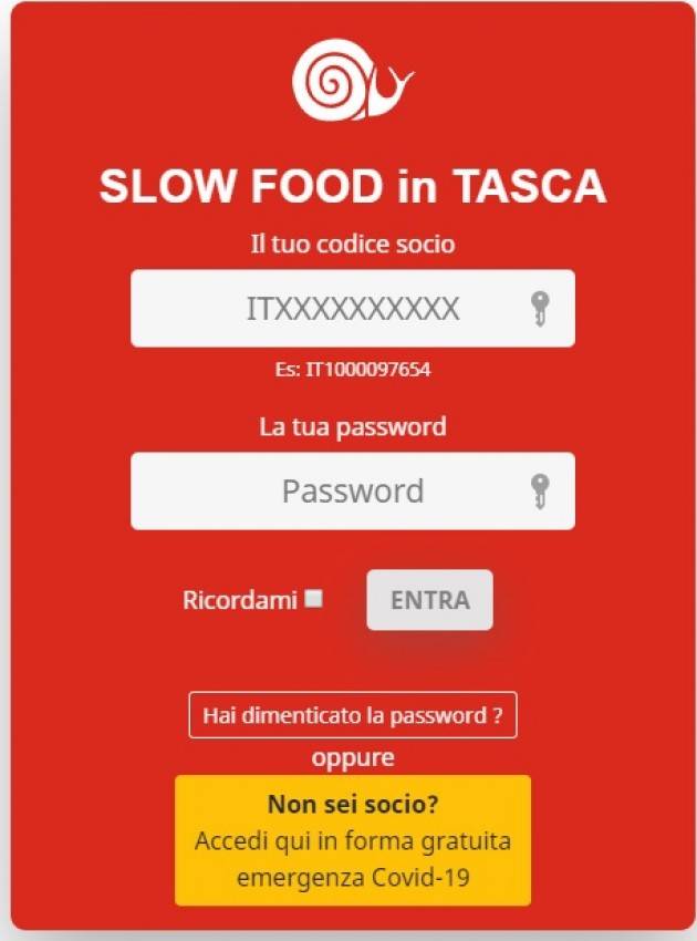 SLOW FOOD CREMONESE per l’acquisto di beni tramite la consegna a domicilio.
