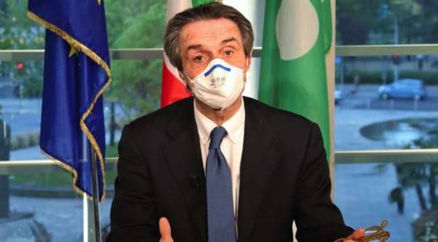 Fontana: in Lombardia terrei obbligo mascherine all'aperto