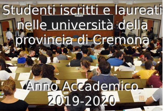 Cremona Università: cresce il numero di iscrizioni Nell’Anno Accademico 2019/20 sono complessivamente 1.747.