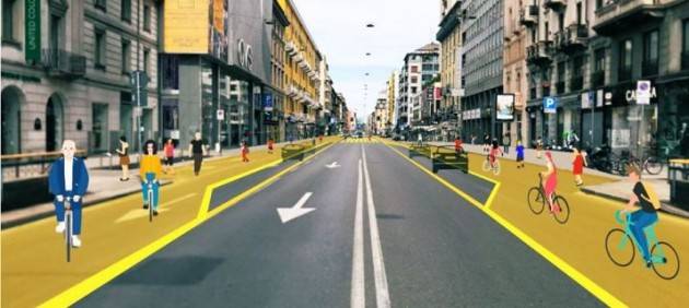 Fase 2: a Milano Strade Aperte, piano per mobilità che cambia