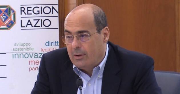 Lazio, Zingaretti: ''Mascherine anche per incontri all'aperto. Rafforzare lo smart working''