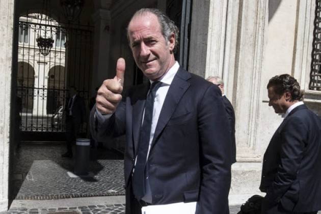 Zaia: ''Pronti ad aprire tutto anche prima 18 maggio''
