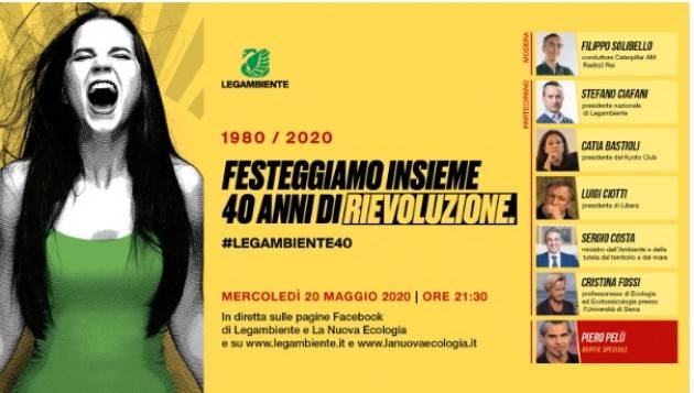 Il 20 Maggio Legambiente compirà 40 anni.