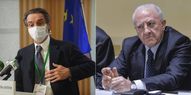 Fontana con De Luca: ''Imbecille chi non capisce precauzioni''