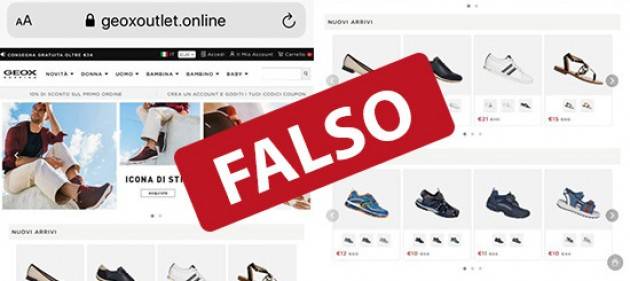 Truffe online: attenti al falso sito della Geox