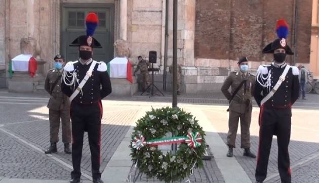 Cremona #Durante Covid-19 Festa Repubblica 2 giugno 2020 Breve cerimonia con alza bandiera