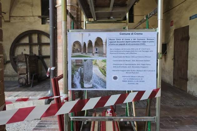 Crema Al via i lavori di restauro sostenuti dall’Inner Weel nei chiostri ex Convento Sant’Agostino 