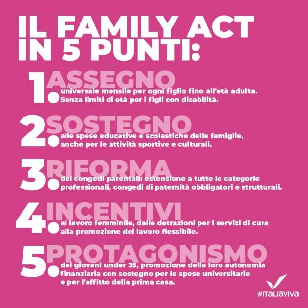 Cdm approva Family act