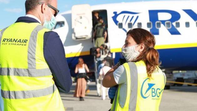 Ripresi voli Ryanair da Orio al Serio