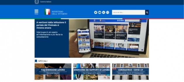 Online il nuovo portale del ministero dell’Interno
