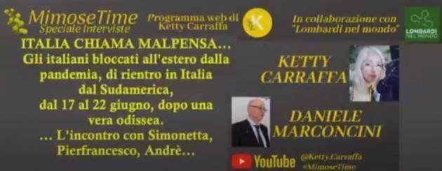 LNM MIMOSETIME & LOMBARDINELMONDO. Ketty Carraffa e Daniele Marconcini, incontro con ROBERTO SERRA (Video)