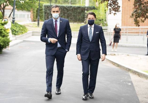 Conte e Sánchez all'UE: ''Recovery Fund entro fine mese''