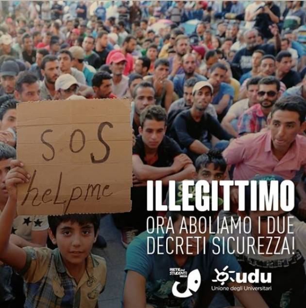 Retestudenti I Decreti Sicurezza di Matteo Salvini violano l'articolo 3 della Costituzione.
