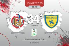 La Cremonese  batte il Chievo 1-0 | Giorgio Barbieri (Cremona)