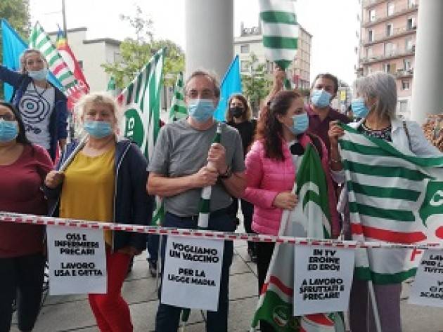 Cisl Lombardia Somministrati della sanità in piazza per il premio Covid-19