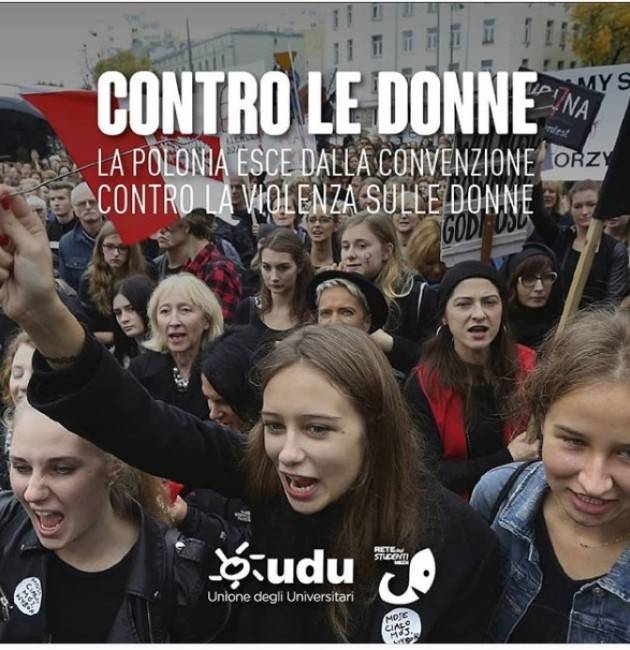 Le donne polacche in piazza contro governo che è uscito Convenzione Istanbul | Rete degli Studenti 