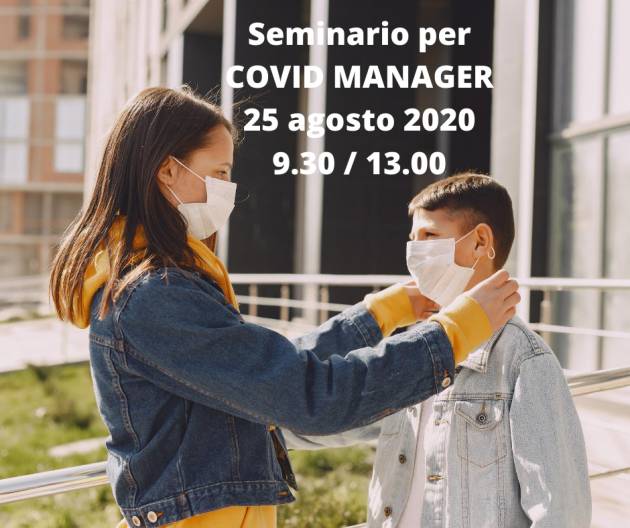  Milano Seminario Formazione COVID Manager  il 25 agosto