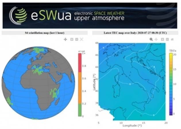 ONLINE IL NUOVO PORTALE PER IL MONITORAGGIO DELLA IONOSFERA