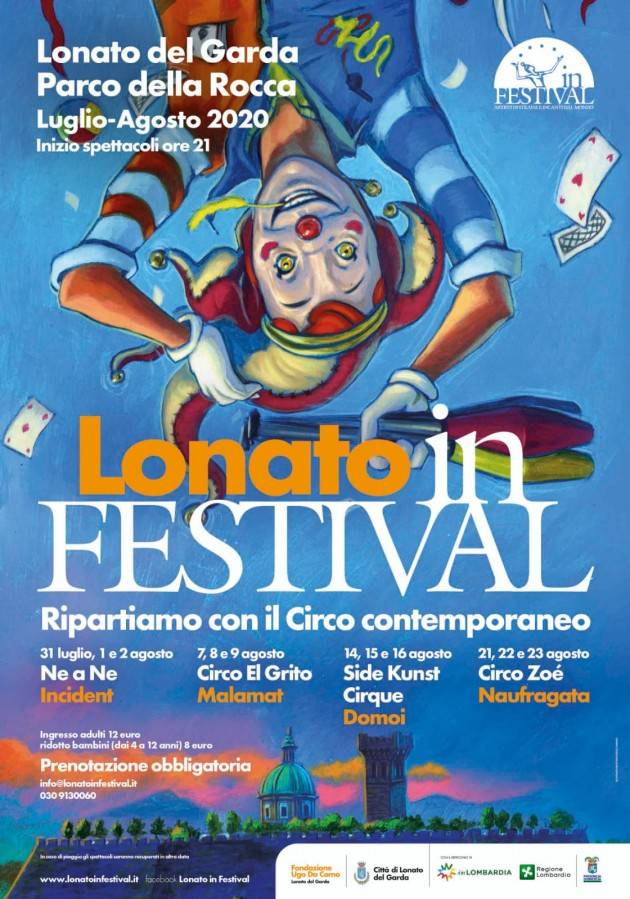 Lonato in Festival 2020 si riparte con il grande Circo contemporaneo sul Garda