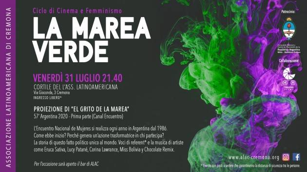 Cremona Ciclo di Cinema e Femminismo: ‘La marea verde’