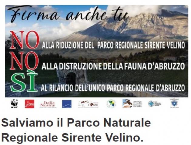 Firma Salviamo Parco Naturale Regionale Sirente Velino d’Abruzzo