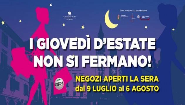 Cremona, il 6 agosto ultimo Giovedì d'estate all'insegna dei saldi e di tanta musica