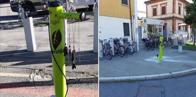 Cremona Filippo Bonali esulta, finalmente le colonnine pit stop per le bici