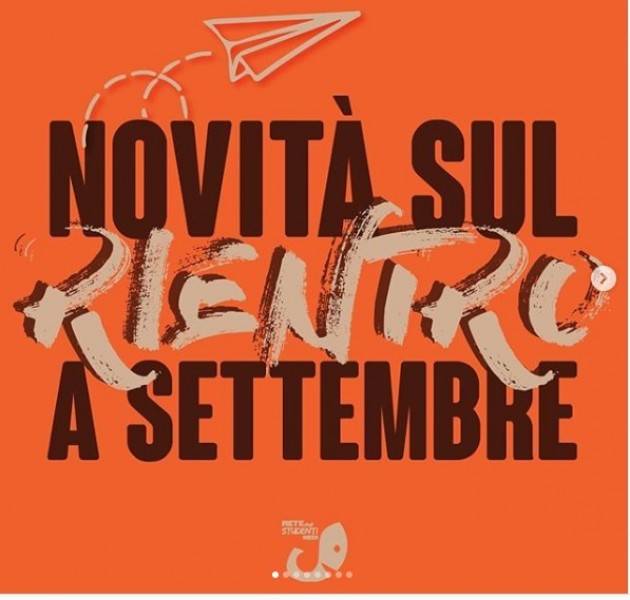 Arrivano finalmente dal ministero le prime linee guida per il rientro a settembre |rete studenti .