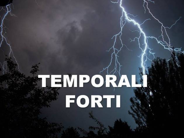 Cremona Rischio di temporali dalle ore serali di oggi e sino a martedì