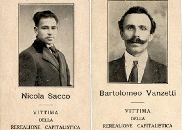 CNDDU  Il 23 agosto 2020 cade l’anniversario di Nicola Sacco e Bartolomeo Vanzetti , ricordiamoli